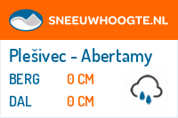 Sneeuwhoogte Plešivec - Abertamy